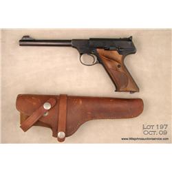 Colt 3rd Series Woodsman Target,  # 006509S, .22  cal., 6” round barrel, blued finish, checkered  wo