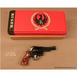 Ruger Security Six, #152-15411, .357 Mag, 4"  barrel, adjustable sights, blued finish, checkered  wa