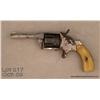 Image 1 : Hopkins and Allen spur trigger revolver, .30 cal.,  3” round barrel, nickel finish, punch dot  engra