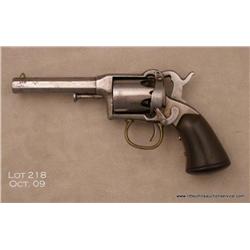 Remington Beal’s single action pocket revolver,  .31 cal., 3” octagon barrel, bake-a-lite brown  gri