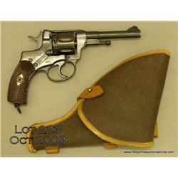 Russian Nagant Model 1895 DA revolver, 7.62 mm  cal., 4-1/2” barrel, mat black finish (1941 dated)  