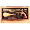 Image 1 : Cased miniature Model 1847 Walker percussion  revolver, approx. 6” overall, blue and case  hardened 