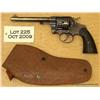 Image 2 : Colt Model 1895 DA revolver, .38 cal., 6” barrel,  blue finish, checkered hard rubber rampant colt  