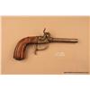 Image 1 : European percussion single shot pistol, .41 cal.,  4” octagon barrel, 10” overall. This gun is in  o
