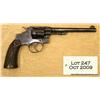 Image 1 : Smith & Wesson Hand Ejector DA revolver, .32 Long  cal., 6” barrel, blue finish, checkered extended 