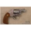 Image 2 : SMITH & WESSON Model 60, #620846, .38 Spl., 2”  barrel, polished stainless, Herretts grips.   Revolv