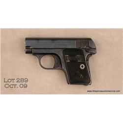 COLT 1908 Pocket Hammerless, #233315, .25 ACP,  re-blued finish, 2.25” barrel, Colt hard rubber  gri