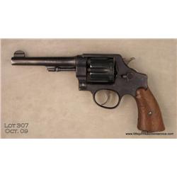 SMITH & WESSON Model 1917 Commercial, # 49369, .45  ACP, 5.5” barrel, blued finish, smooth walnut  g