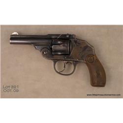 IVER JOHNSON Safety Automatic DA revolver, #44983,  .38 cal., 4.5” barrel, blued finish, hard rubber