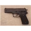 Image 1 : Sig Sauer Model P220 DA semi-auto pistol, .45  cal., 4-1/2” barrel, mat black finish, checkered  com