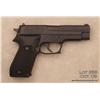 Image 2 : Sig Sauer Model P220 DA semi-auto pistol, .45  cal., 4-1/2” barrel, mat black finish, checkered  com