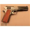 Image 2 : Colt US Property M1911-A1 semi-auto pistol with  Colt .22LR Conversion unit, .22LR cal., 4-3/4”  bar