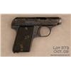 Image 1 : PIEPER, HENRI & NICHOLAS Bayard Model, #7055,  6.35mm cal., 2.125” barrel, blued finish,  checkered 