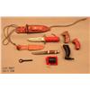 Image 1 : Bonanza lot including an old RANDALL fighting  knife and sheath, a German knife with a stag  handle,