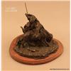 Image 1 : Jack Bryant 1 of 10 bronze of an Indian on  horseback  lancing a buffalo, approx. 7” high, 11”  long