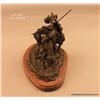 Image 3 : Jack Bryant 1 of 10 bronze of an Indian on  horseback  lancing a buffalo, approx. 7” high, 11”  long