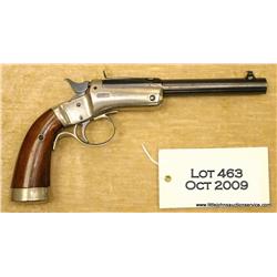 Stevens Single Shot large frame pistol, .22 cal.,  6" barrel, blue and nickel finish, wood grips,  #