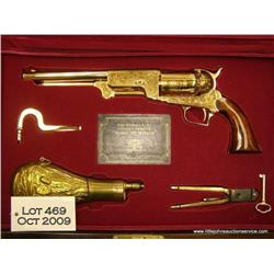 Cased American Historical Foundation Golden  Tribute reproduction Model 1847 Walker revolver,  .44 c