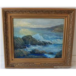 Oil on canvas, "La Jolla", Jack W. Smith,  23.5"x19.5" American 20th century.  Excellent  condition,