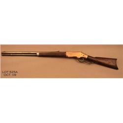 Winchester Model 1866 lever action rifle, .44  cal., 24” octagon barrel, wood stocks, #80106.  This 