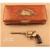 Image 1 : Colt Police Positive .38 cal., double-action  revolver, 6” barrel, nicely scroll engraved, hard  rub