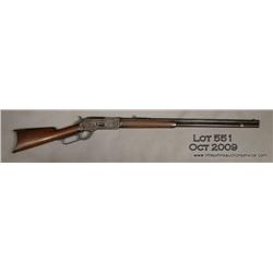 Winchester Model 1876 lever action rifle, 45-60  cal., 28” octagon barrel, plain wood stocks,  #3355