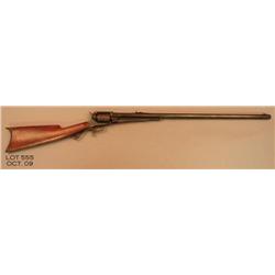 Remington percussion revolving rifle, .36 cal.,  28” octagon barrel, brown finish, wood stock,  #108