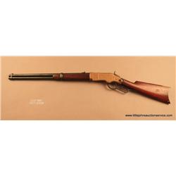 Winchester Model 1866 SRC, .44 cal., 20” round  barrel, blue finish, wood stocks, #101768B. This  gu