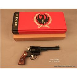 Ruger Security Six, #152-72313, .357 Mag, 6"  barrel, adjustable sights, blued finish, checkered  wa