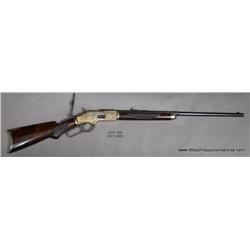 Winchester Model 1873 engraved lever action rifle,  .38 WCF cal., 24” half round/half octagon barrel