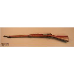 Krag Model 1898 bolt action rifle, 30-40 Krag  cal., 30” barrel, blue finish, wood stock,  #195986. 