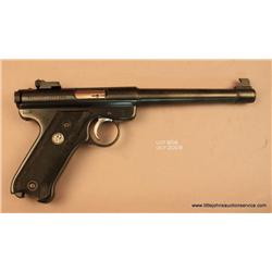 Ruger Mark I, #13-63958, .22 LR, 6 7/8" target  barrel, adjustable sights, blued finish, plastic  ch