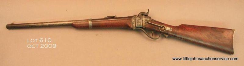 Sharps New Model 1859 percussion carbine, .54 cal., 22” round barrel