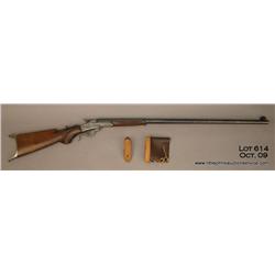 Maynard single shot Sporting rifle, 40-70 cal.,  32” half round/half octagon barrel, blue  and case 