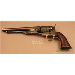 Colt Model 1860 percussion revolver, .44 cal., 8”  round barrel, wood grips, #64678. This gun is in 