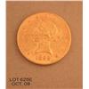 Image 1 : Liberty Ten Dollar gold piece dated 1892 in  circulated, ungraded very good condition.  Est.:   $350