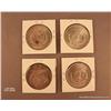 Image 2 : Lot of 4 Morgan Silver Dollars.  All 1883 date.   Not professionally graded.  About uncirculated to 