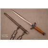 Image 1 : German WW II Army dagger with scabbard and hanger  in overall very good to fine condition; cross  gu