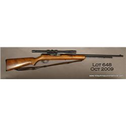 Springfield Stevens semi-auto rifle, .22 cal., 24”  round barrel, black finish, wood stock, #NVSN.