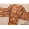 Image 1 : Beautifully tooled leather double holsters and  wide belt rig for a large frame revolver, such as  a