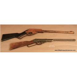 Lot of 2 collectible Daisy air rifles.  A Daisy  Golden Eagle 1936 showing decal 1886-1936 with  sig