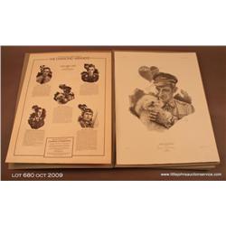 1988 Limited edition print series Vol. II by J.  Keck signed and numbered 254 of German WWII  knight