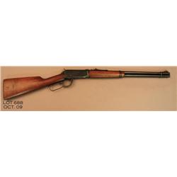 Winchester Model 94 lever action carbine, 30-30  cal., 20” round barrel, blue finish, wood stocks,  