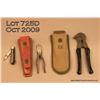 Image 1 : Lot of 2 US Army tools - wire cutters and wire  cutter knife set.  Est. $75 - $100