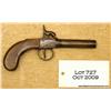 Image 2 : English pocket pistol circa 1850 - 60's with no  maker's name and British proofs.  The pistol is 7  
