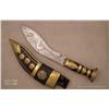 Image 1 : Ghurka knife and scabbard, approx. 16” overall and  in very good condition, blade is numbered 1011  