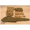 Image 1 : Bonanza lot of military web gear including a carry  bag, a carbine boot, waist belt, large ammo pouc