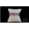 Image 2 : Spectacular 14 karat white gold ladies custom made  one of a kind bangle bracelet finely set with  o