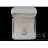 Image 3 : Terrific 14 karat white gold ladies custom design  pendant set with a center opal with a nice play o