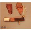 Image 1 : Lot of  double loop western style holsters for  large frame revolvers circa 1890 - 1910. One shows  